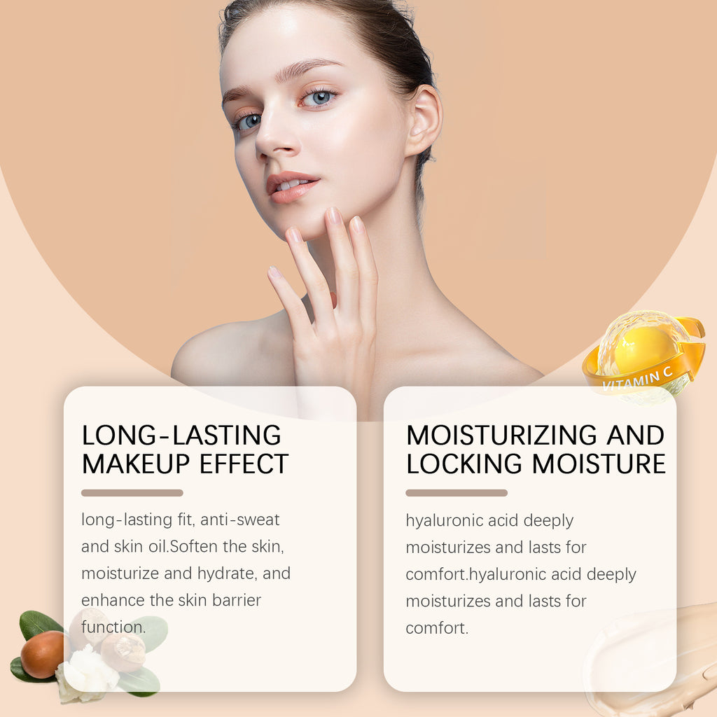 West Month Moisturizing Concealing Foundation Long Lasting Smear-proof Makeup