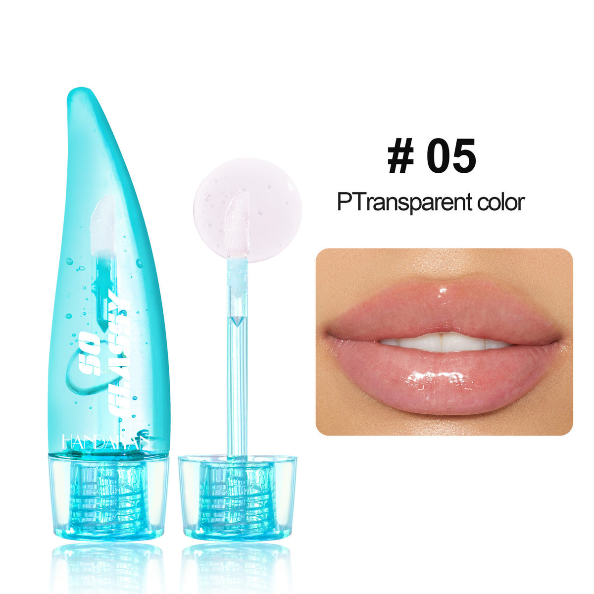 Handaiyan Color-changing Lip Gloss Pearlescent Mirror Glass Transparent