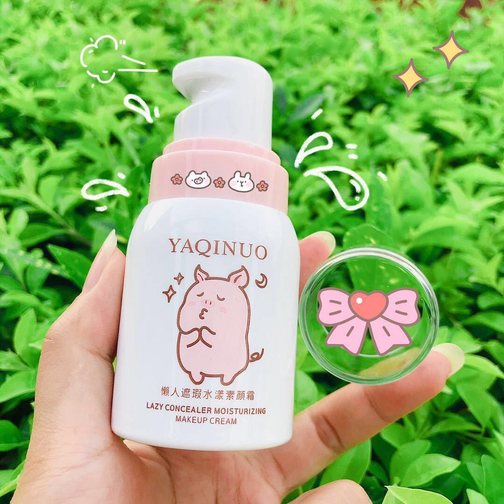 Yaqinuo No Makeup Cream Waterproof Anti-sweat Concealer Lazy Cream Nude Makeup Liquid Foundation Moisturizing
