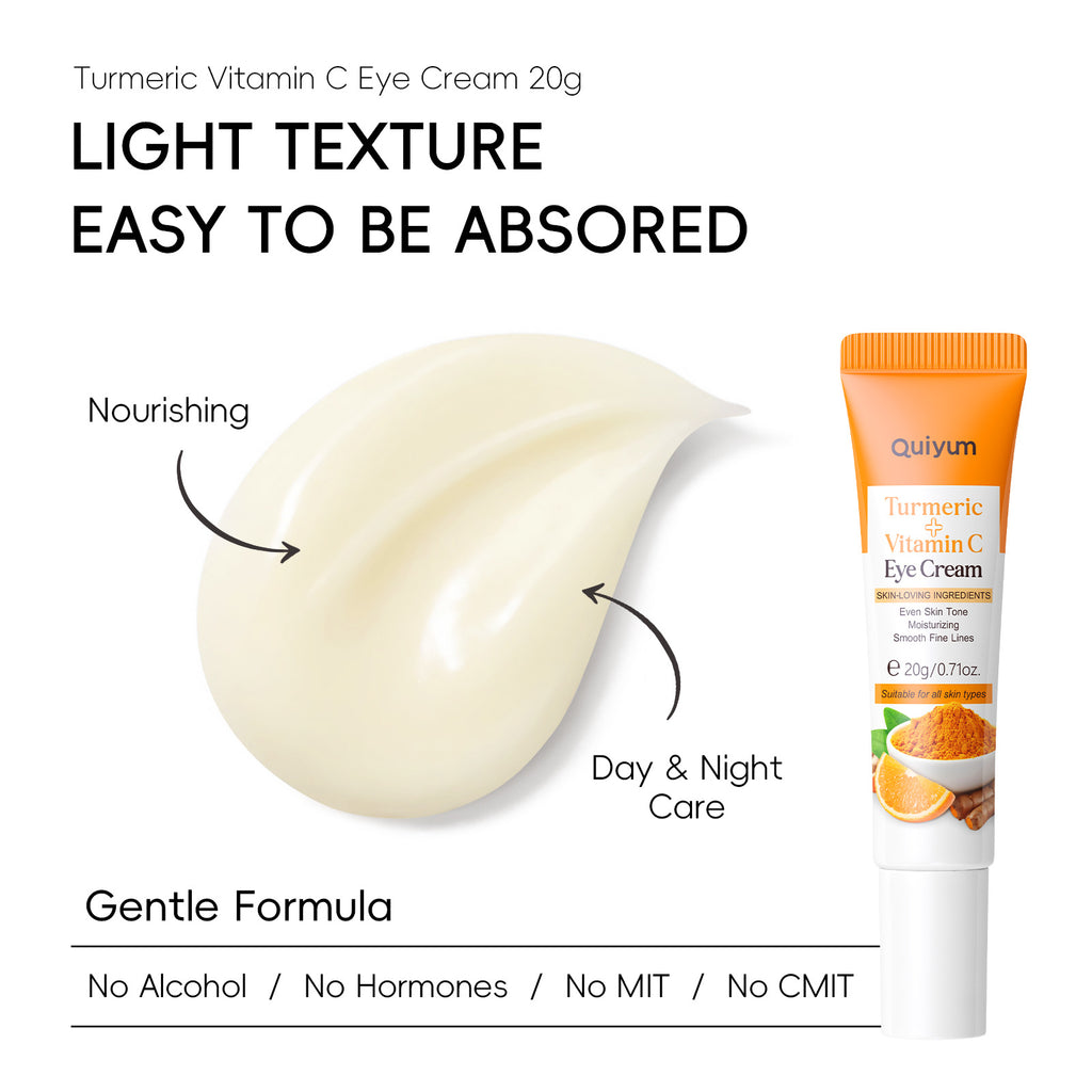 Quiyum Turmeric Vitamin C Eye Cream 15g Moisturizing