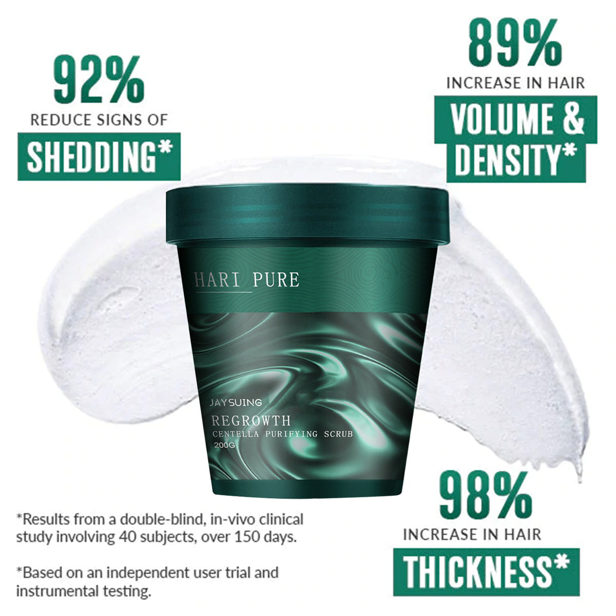 HARI PURE Scalp Scrub Anti-Dandruff Anti-Soothinging Sea Salt Shampoo