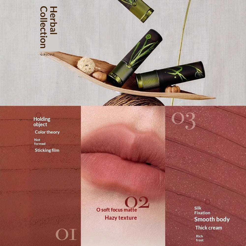 GirlCult Matte Natural European And American Brown Lipstick For Fair Nude Lip Mud