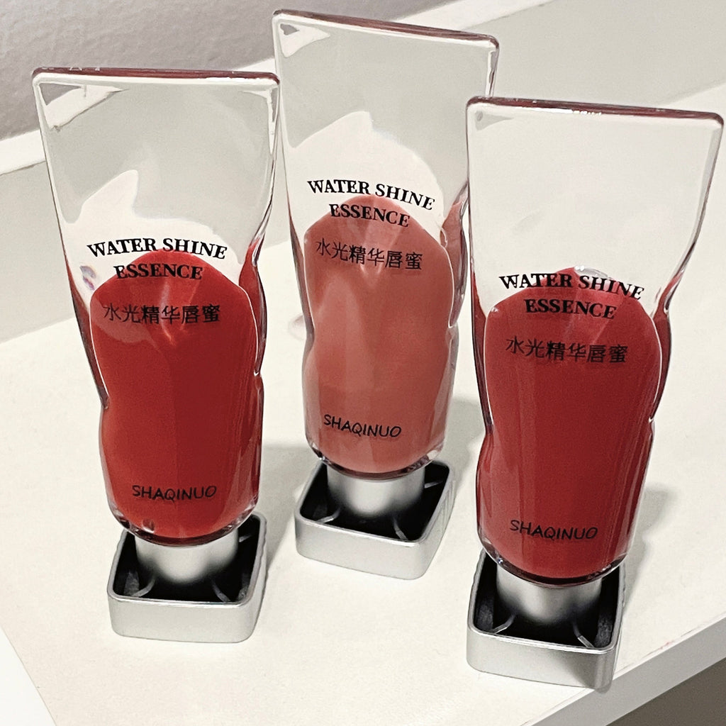 Shaqinuo Clear Glass Mirror Lip Lacquer Moisturizing