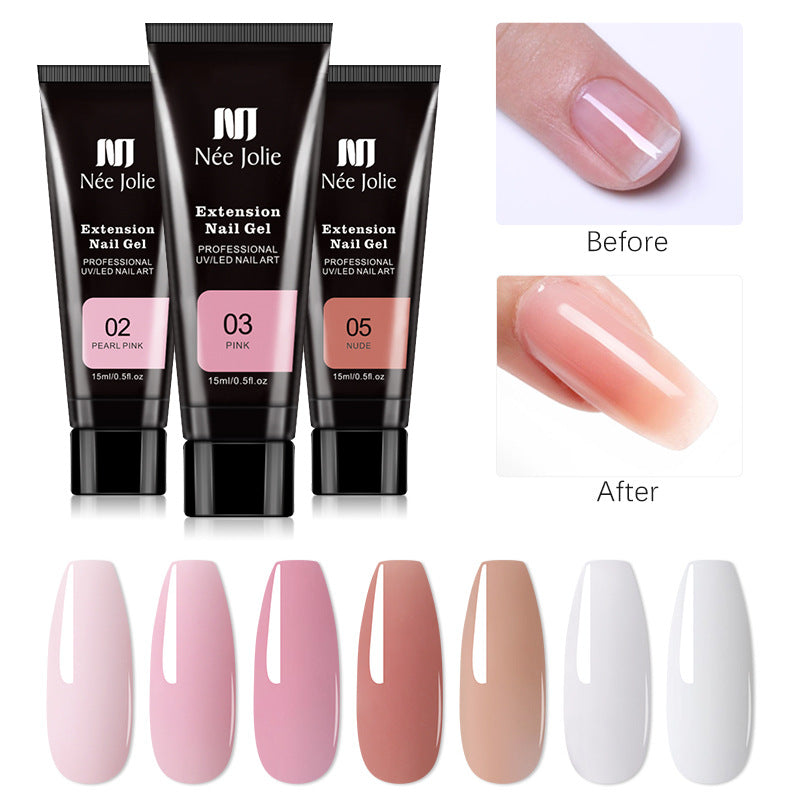 Nee Jolie Nail Extension Glue 15ml Paperless Crystal Gel UV