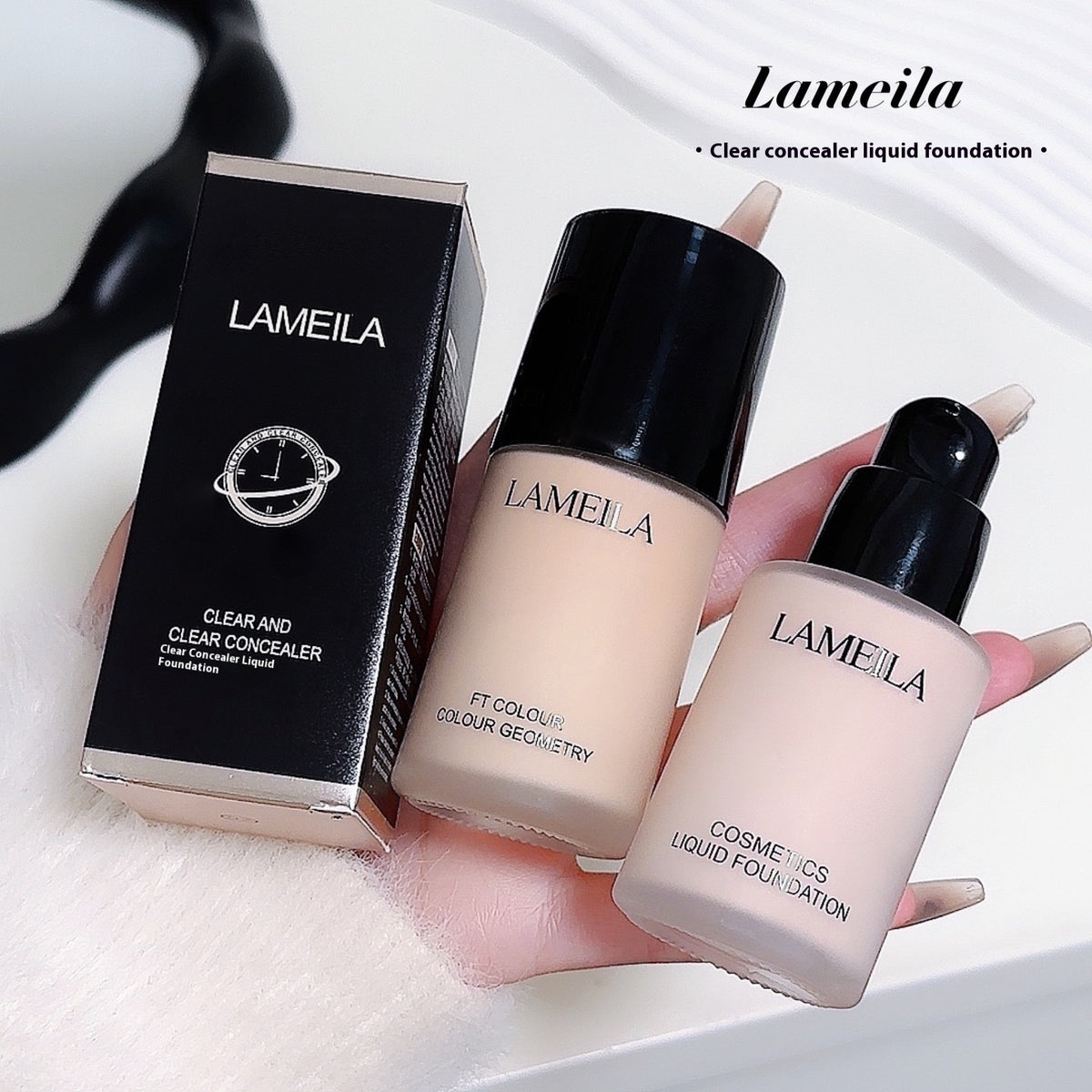 Lameila Moisturizing Concealer Nude Makeup Concealer Liquid Foundation
