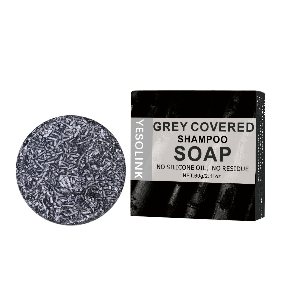 Yesolink Polygonum Multiflorum Black Sesame Bamboo Charcoal Shampoo Soap