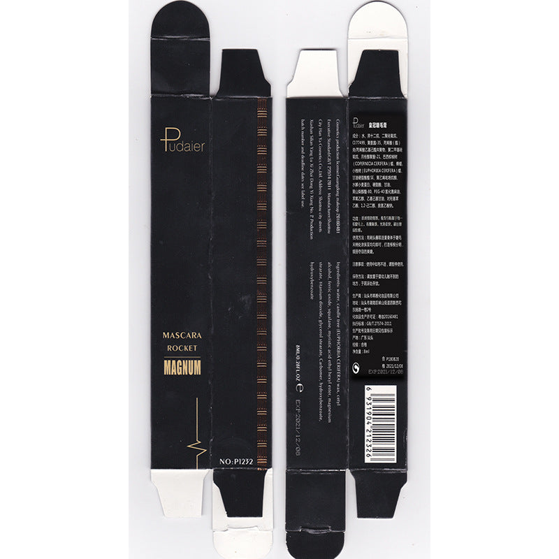Pudaier Crown Mascara 4D Thick Curl Waterproof Not Smudge