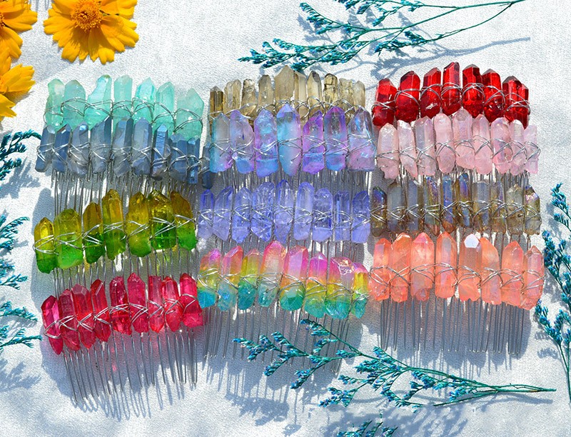 Bridal Handmade Crystal Hair Comb