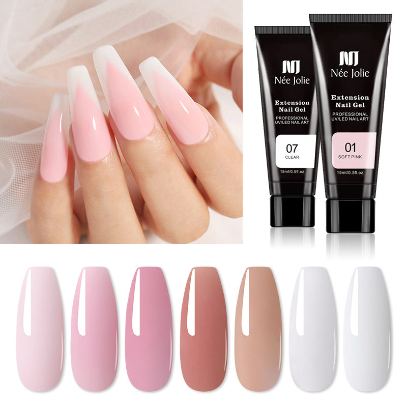 Nee Jolie Nail Extension Glue 15ml Paperless Crystal Gel UV