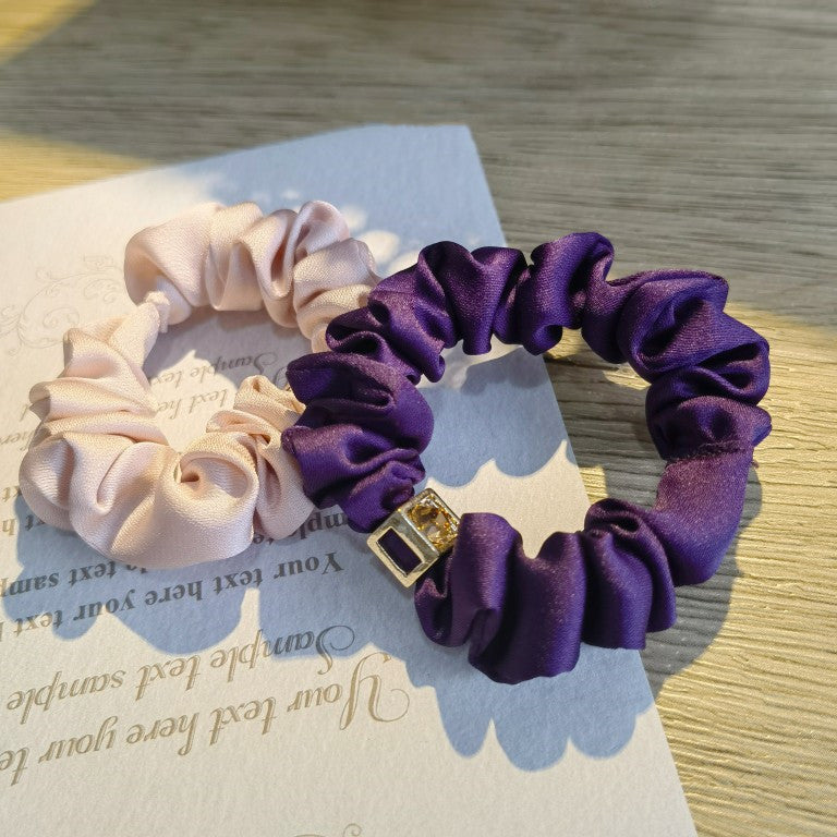 Fashion Hair Accessories Headdress All-match Solid Color Diamond Simple Temperament Hair Ring