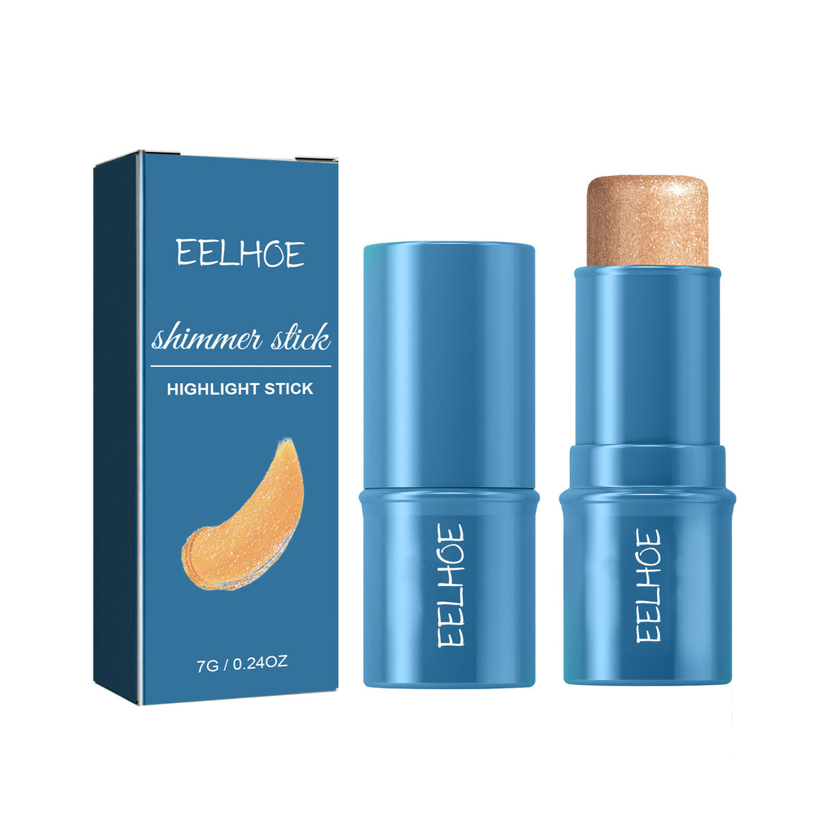 Eelhoe Multifunctional Highlight Shadow Blush Stick Three-dimensional Brightening Naturally Waterproof Light Lazy Shading Cream