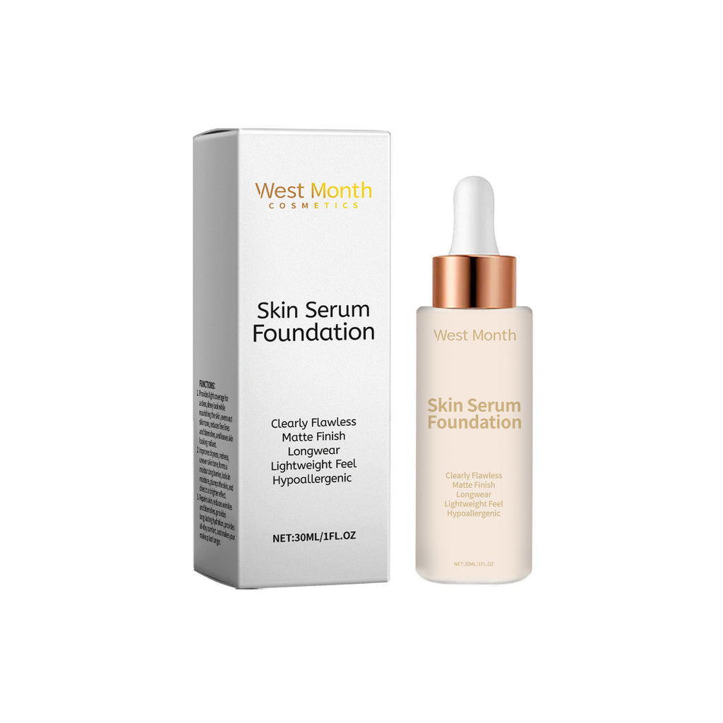 West Month Moisturizing Concealing Foundation Long Lasting Smear-proof Makeup