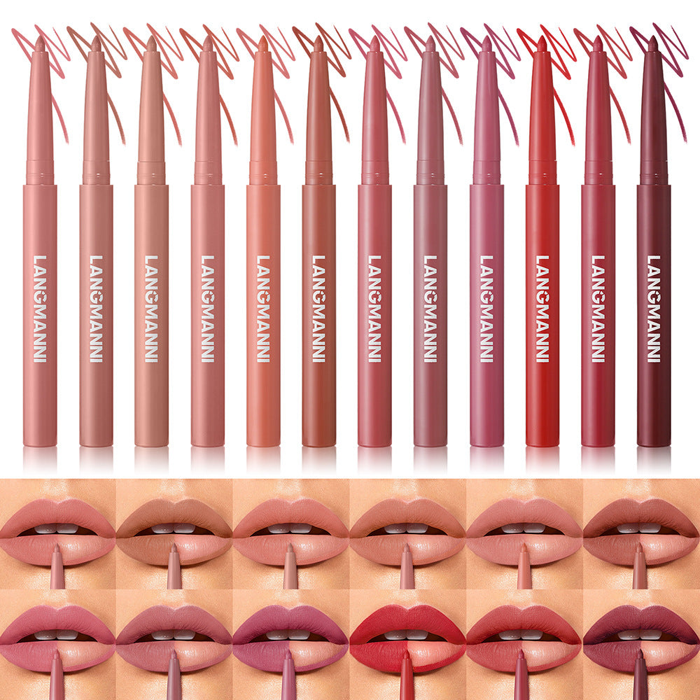 Langmanni Twelve-color Matte Lip Liner