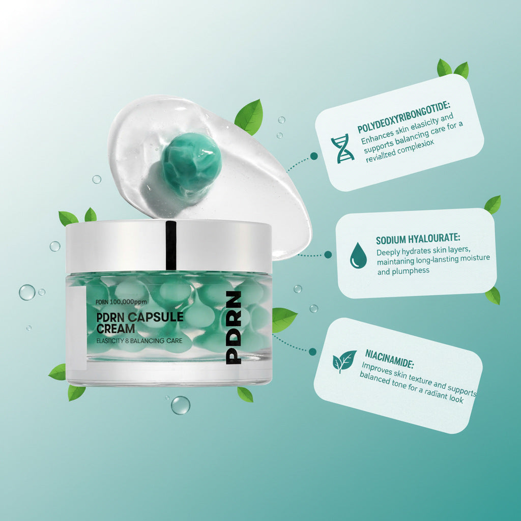 PDRN Cream Formulated Exclusively For Seaweed Green Capsules