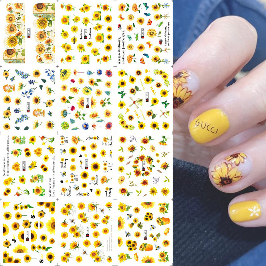 Beauty Watermark Stickers Ins Summer Little Golden Yellow