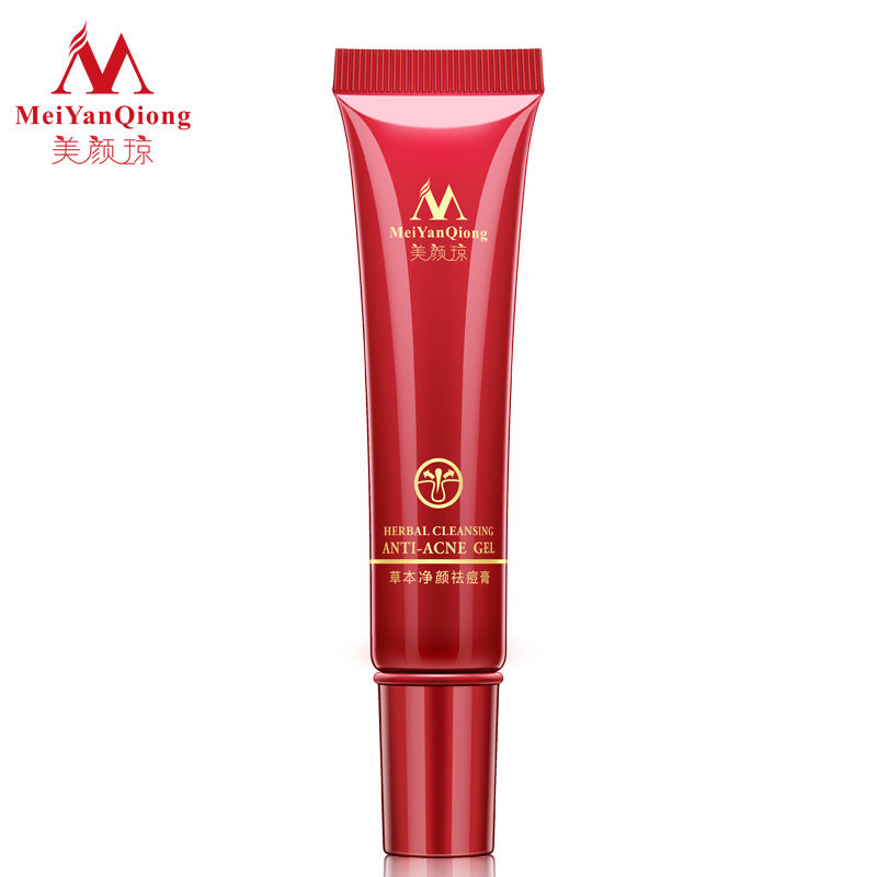 MeiYanQiong herbal anti acne treatment cream, herbs reinigungsgel face scar removal acne spots skin care oily skin face