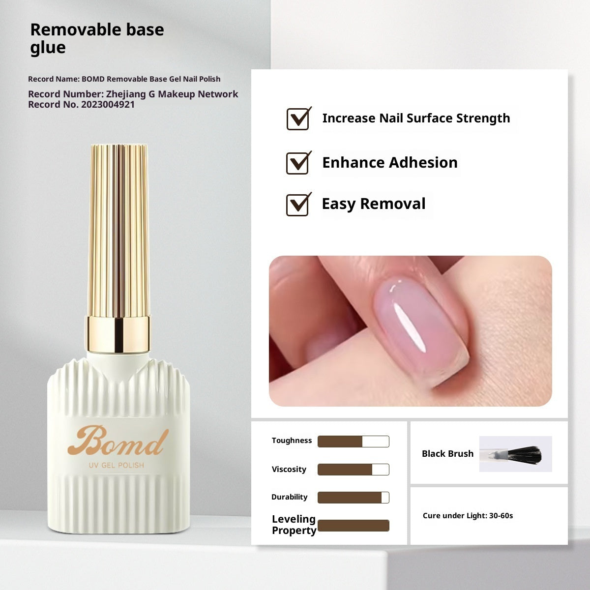 Bomd Construction Of Nail Polish Adhesive By Smudging Of Primer And Seal Coat
