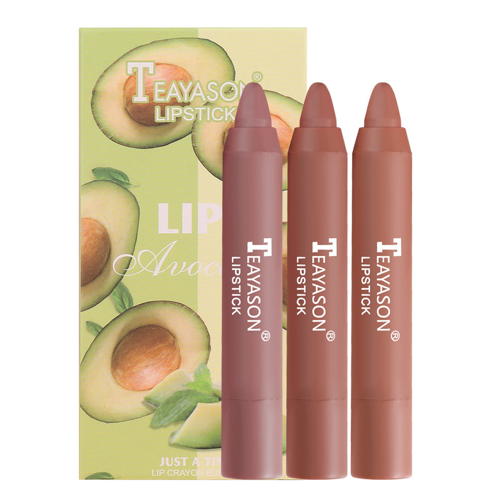 Teayason Makeup Crayon Lipstick 3-Pack Small Set