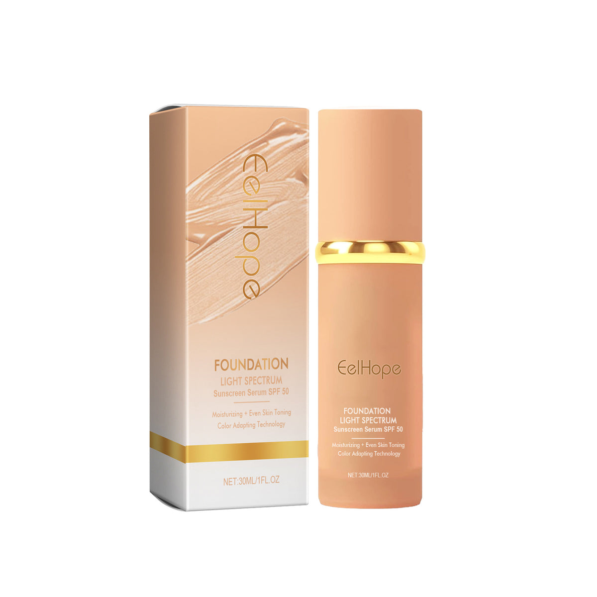 Eelhope Natural Lightweight Concealer And Moisturizer Liquid Foundation