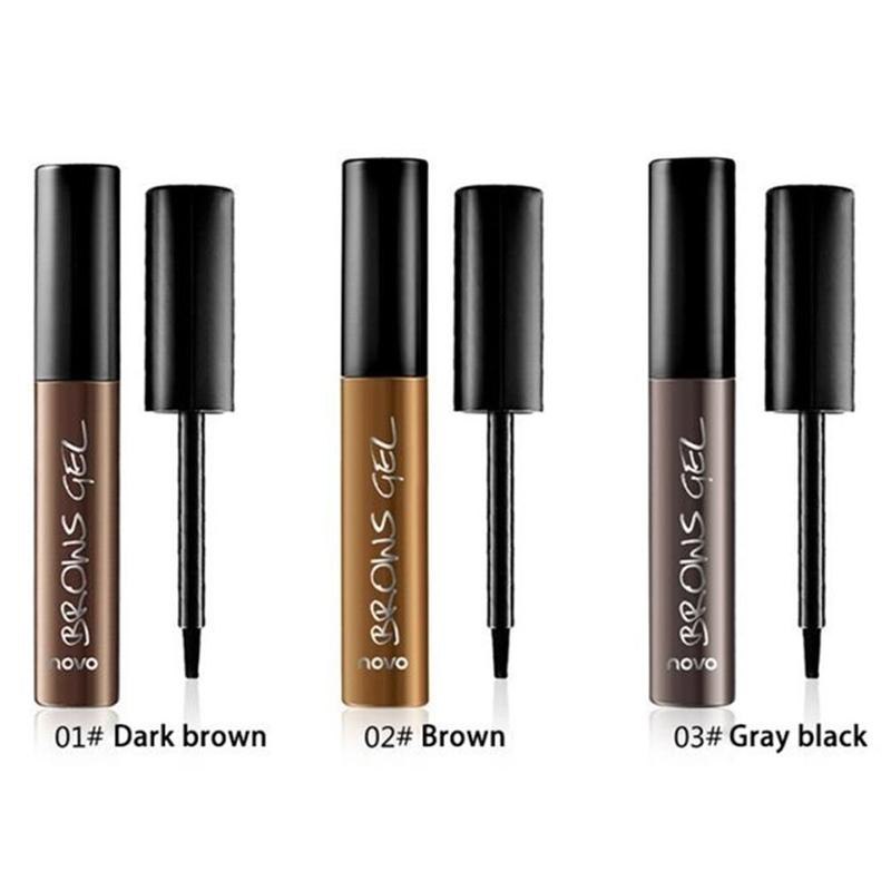 NOVO Peel Off Brown Black Eye Brow Tattoo Tint Waterproof Long-lasting Professional Eyebrow Gel Cream Mascara Eye Makeup Cosmetics