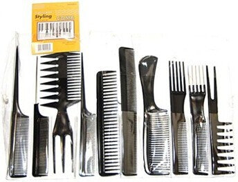 10-piece Comb Makeup Comb Hair Tools