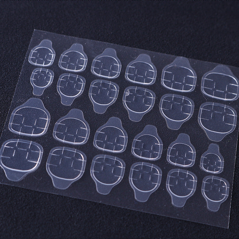 Transparent invisible nail sticker