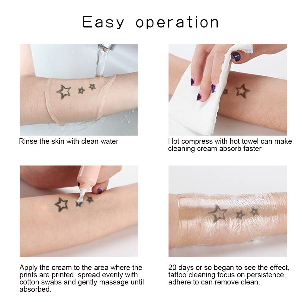 Tateraser Tattoo Print Cleaning Cream Tattoo Desalination