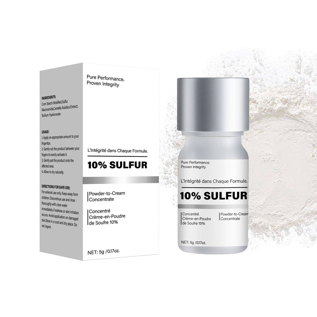 1 0% Sulphur Powdered Concentrated Emulsifiable Paste Cream