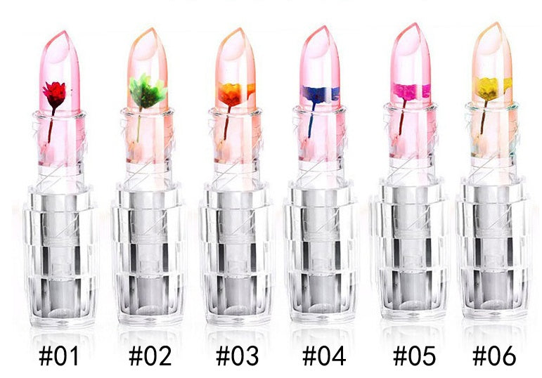 Chanleevi make-up flowerslipstick lip moisturizing lip balm jelly flower color lipstick