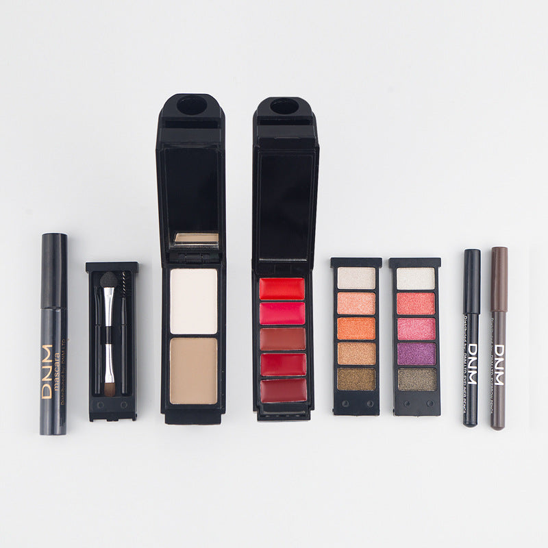 DNM Magic Box Lipstick Concealer Eye Shadow Eyeliner Mascara Eyebrow Pencil Makeup Set
