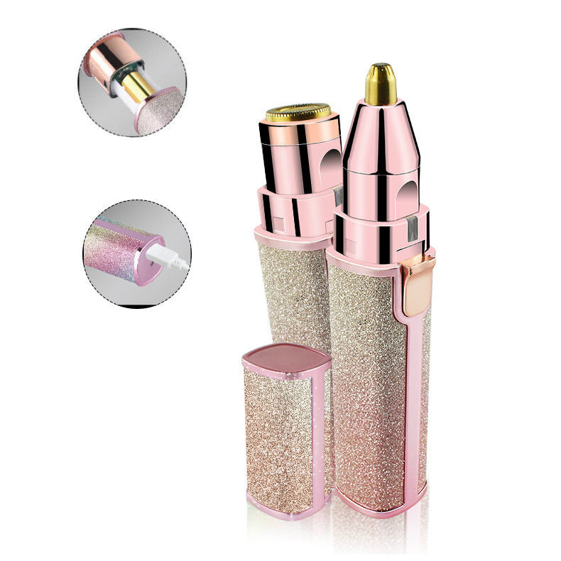Gypsophila New Lipstick Shape Ladies Electric Shaver Automatic Eyebrow Trimming  Artifact