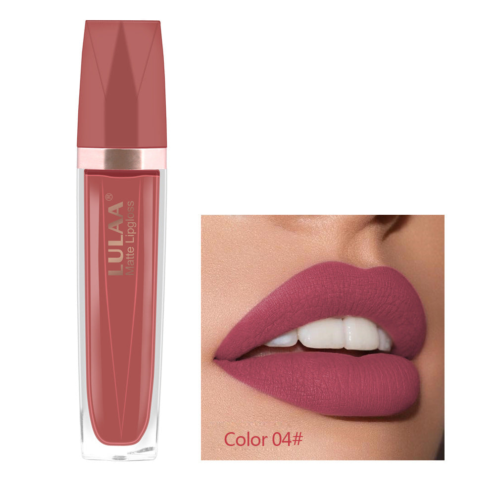 Lulaa 18 color matte top velvet lipstick