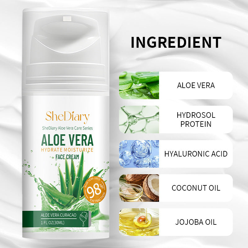 SheDiary Plant Aloe Cream Suit Moisturizing