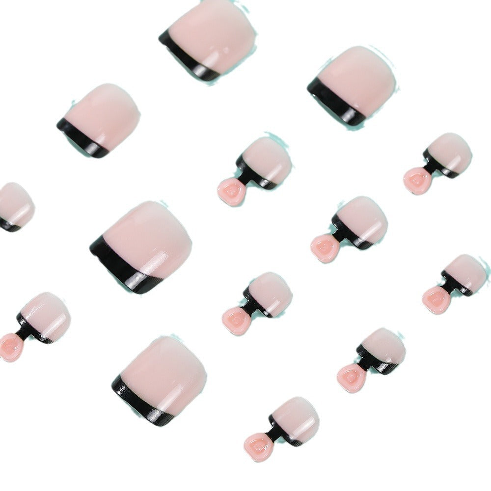 Summer French Nail Simple Wearable
