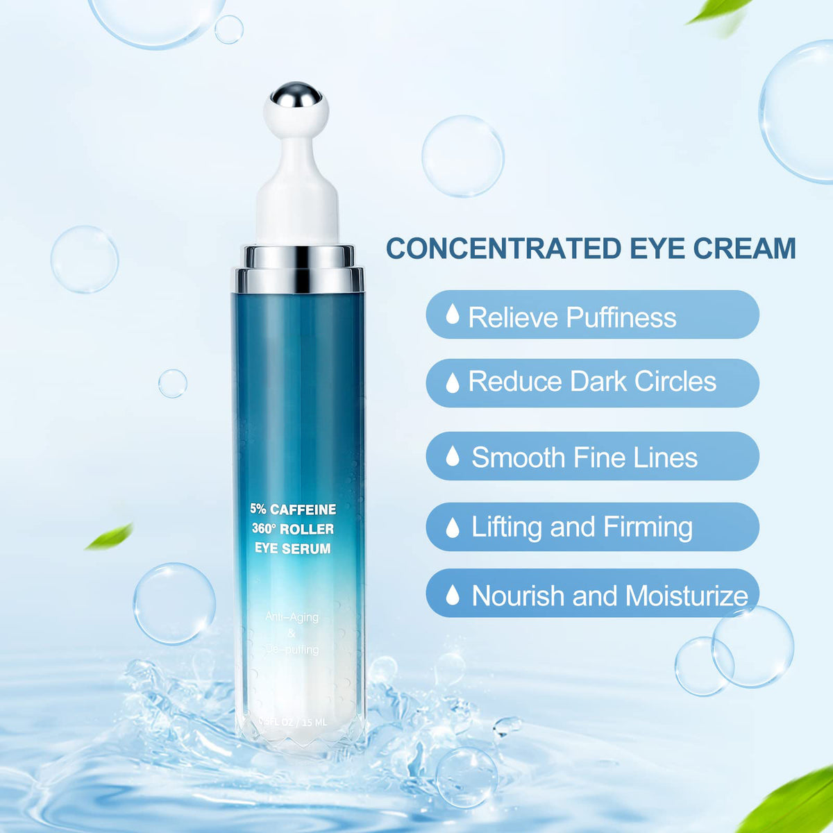 Babbosow Caffeine Eye Cream Fading Wrinkle Eye Bags And Dark Circle Caffeine Eye Cream