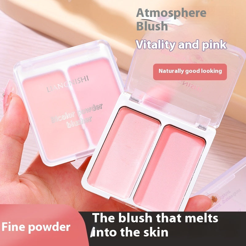 Liangnishi Two-tone Blush Nude Makeup Matte Natural Nourishing Integrated Long Lasting Color Rendering