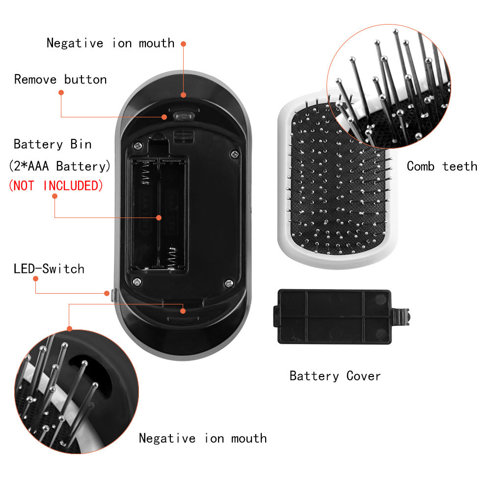 Anti-static vibration hairdressing massage comb