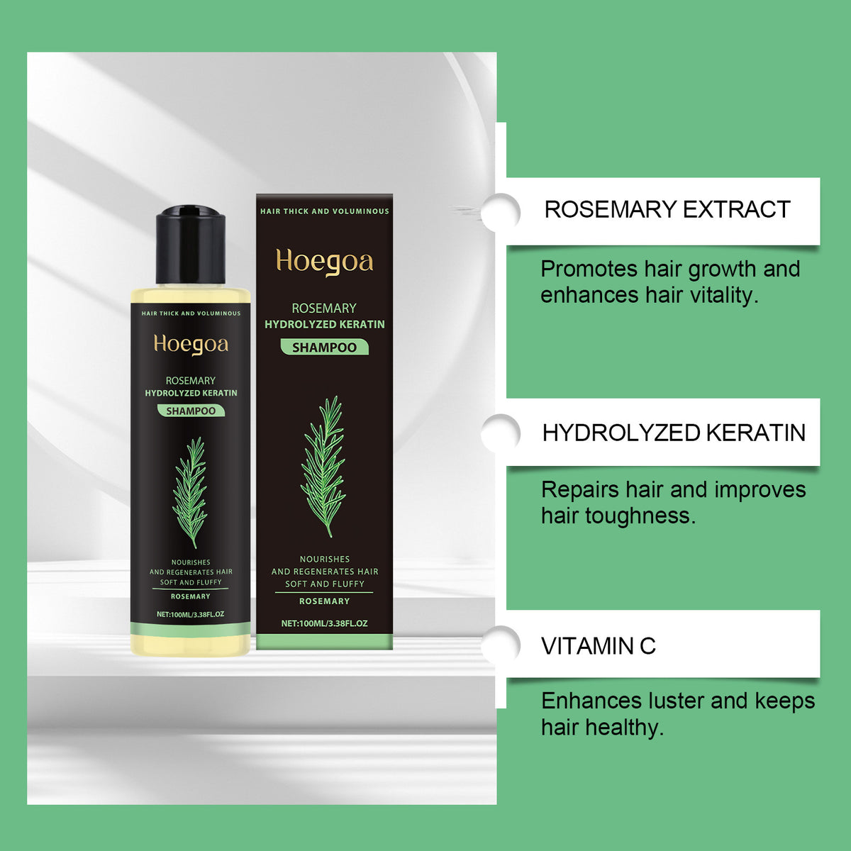 HoeGoa Herbal Essence Nourishing And Curing Hair Oil Control Fluffy Shampoo