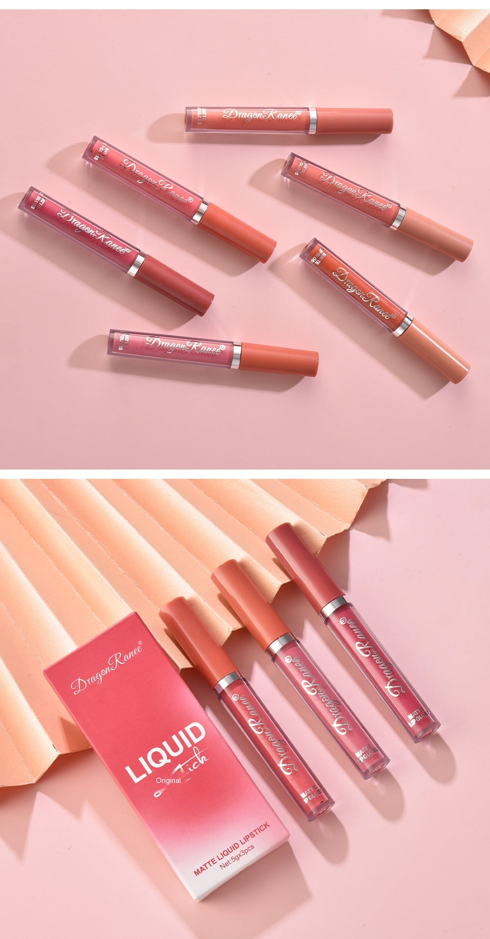 Dragon Ranee 3 Pack Suit Lip Lacquer Velvet Matte Matte