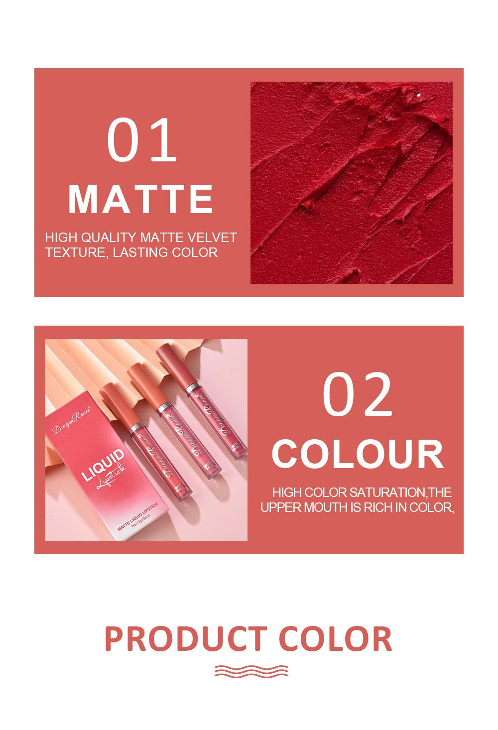 Dragon Ranee 3 Pack Suit Lip Lacquer Velvet Matte Matte