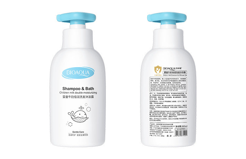 Bioaqua Baby Milk Moisturizing Hair & Body Shampoo Skin Moisturizing