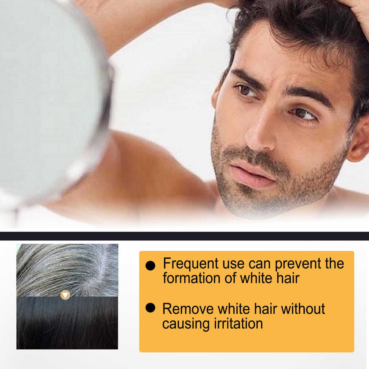 Eelhoe Black Hair Soap Gentle Moisturizing Clean Shampoo Soap