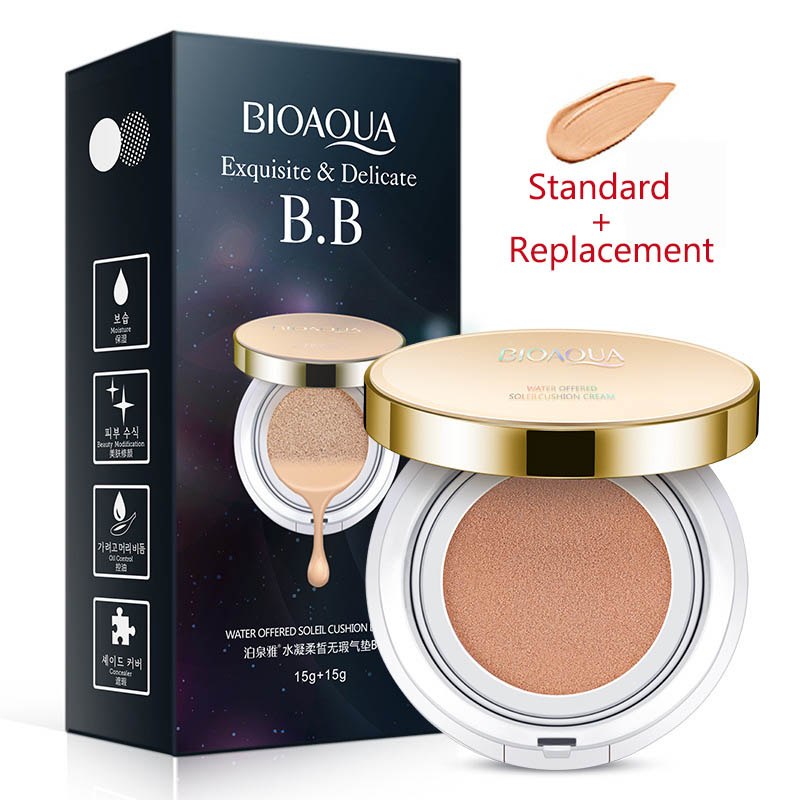 Bioaqua Air Cushion BB Cream 3 Color Concealer Moisturizing Foundation Brightening Flawless Makeup Bare For Face Beauty Makeup