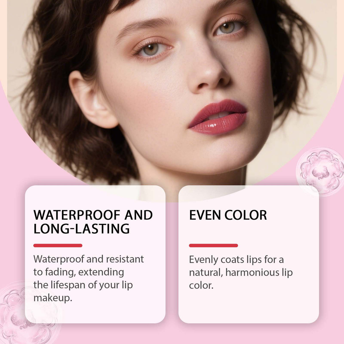 CoolRose Smudge-proof, Easy-to-color Peel-off Lip Tint Series
