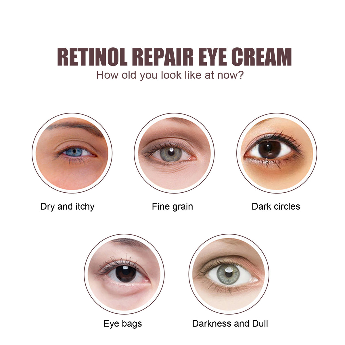 Hoygi Retinol Eye Cream Moisturizing Application
