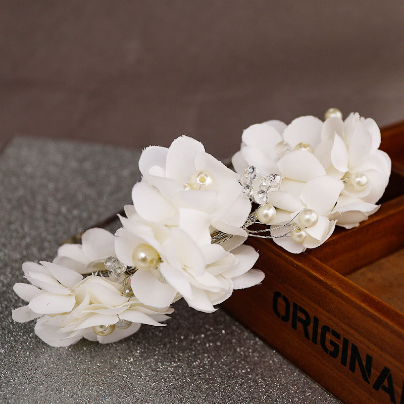 Handmade Pearl Crystal Bridal Headwear