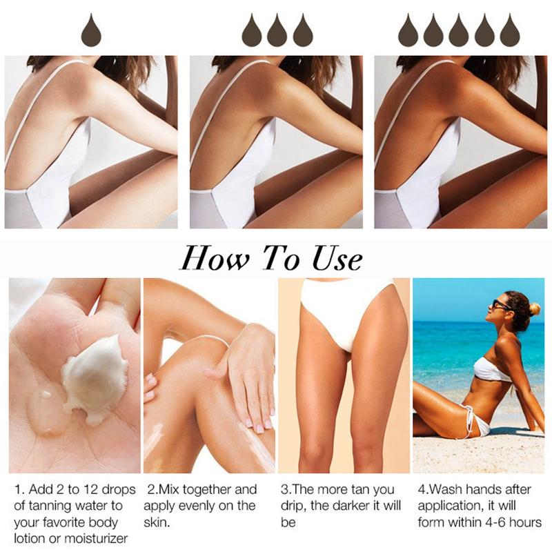 Tanning Mousse Moisturizing Skin Sunbathing Black Cream