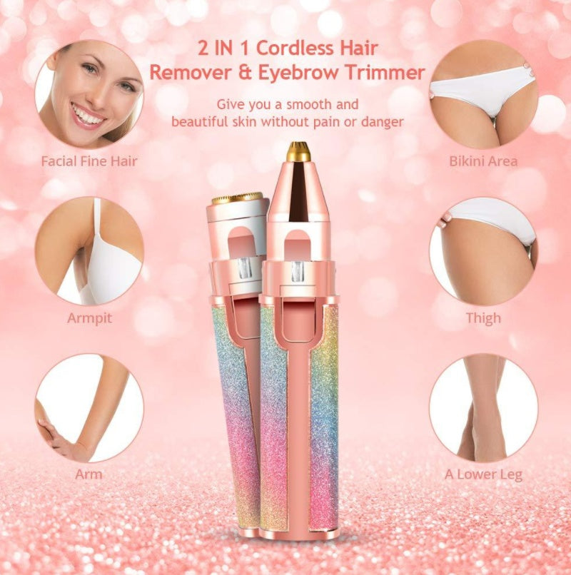 Gypsophila New Lipstick Shape Ladies Electric Shaver Automatic Eyebrow Trimming  Artifact