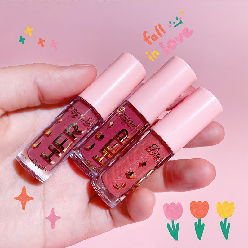 Dragon Ranee Women's Glaze Mirror Water Lip Glaze Lipstick