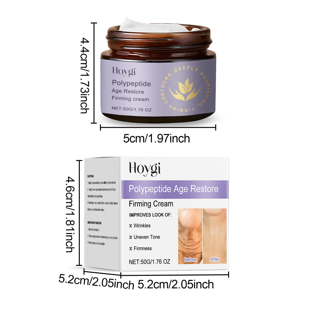 Hoygi Polypeptide Skin Neck Cream Gentle Moisturizing